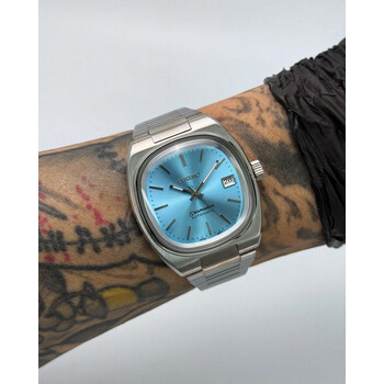 Custom Seiko Mod • Sunburst Baby Blue Seamaster TV• 38mm